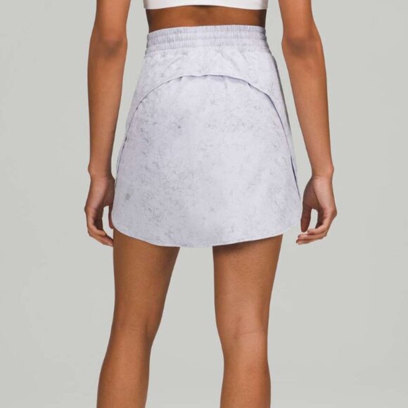 Lululemon Hotty Hot High-Rise Skirt *Long Gravel Dust Pastel Blue Multi / Pastel - Picture 6 of 6